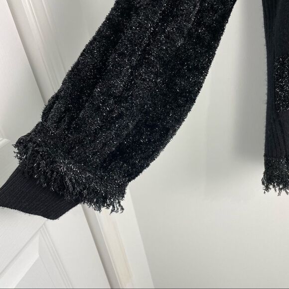 Zac Posen Cooper Shimmer-Fringe Striped Sweater - Picture 7 of 15